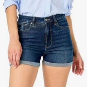 Judy Blue Classic Blue High Waisted Denim Shorts With Tummy Control Size Small